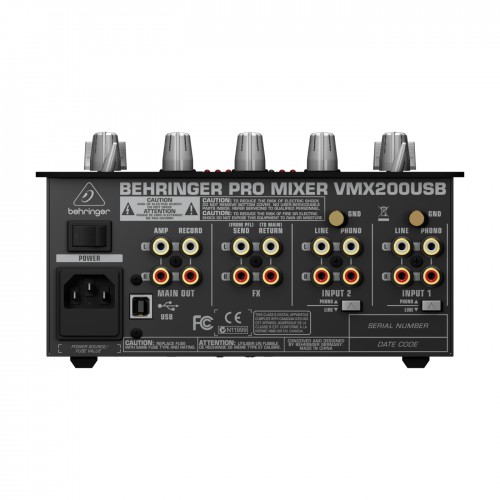 MIXER 2 CANAIS BEHRINGER PRO MIXER VMX 200 USB